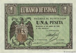 1 Peseta SPANIEN  1938 P.108a