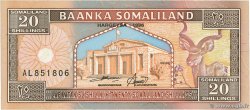 20 Shillings / 20 Shilin SOMALILAND  1996 P.03b