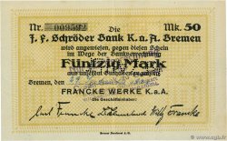 50 Mark DEUTSCHLAND Bremen 1922 