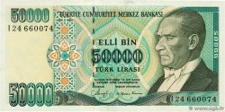 50000 Lira TÜRKEI  1989 P.203 ST