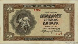 20 Dinara SERBIEN  1941 P.25