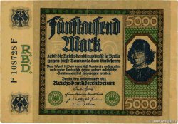 5000 Mark  GERMANY  1922 P.077