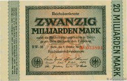 20 Milliards Mark GERMANY  1923 P.118a