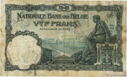 5 Francs BELGIUM  1922 P.093 F