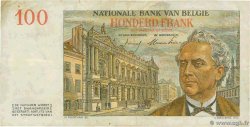 100 Francs BELGIQUE  1954 P.129b TTB