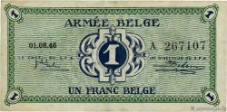 1 Franc BELGIUM  1946 P.M1a VF