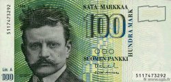 100 Markkaa FINLAND  1991 P.119 UNC