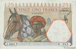 25 Francs  FRENCH WEST AFRICA  1942 P.27
