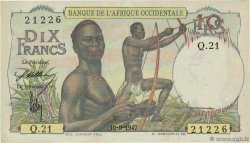 10 Francs  FRENCH WEST AFRICA  1947 P.37