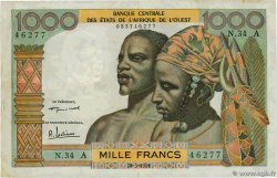 1000 Francs  STATI AMERICANI AFRICANI  1961 P.103Ac