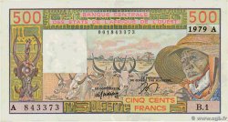 500 Francs  STATI AMERICANI AFRICANI  1979 P.105Aa