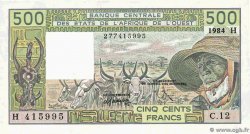 500 Francs WEST AFRICAN STATES  1984 P.606Hf
