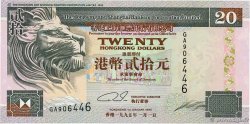 20 Dollars HONGKONG  1995 P.201b