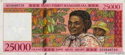 25000 Francs - 5000 Ariary MADAGASCAR  1998 P.082