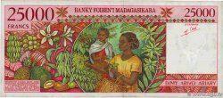 25000 Francs - 5000 Ariary MADAGASKAR  1998 P.082 fST