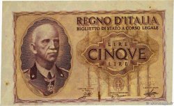 5 Lire  ITALY  1940 P.028