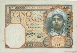 5 Francs TUNISIE  1941 P.08b