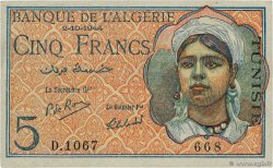 5 Francs TUNISIE  1944 P.16