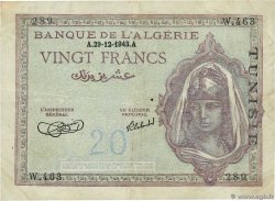 20 Francs TUNISIE  1943 P.17