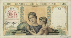 500 Piastres  INDOCINA FRANCESE  1939 P.057