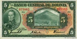 5 Bolivianos BOLIVIE  1928 P.120a