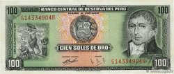 100 Soles de Oro PÉROU  1974 P.102c