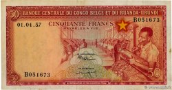 50 Francs CONGO BELGE  1957 P.32