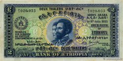 2 Thalers ÉTHIOPIE  1933 P.06