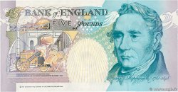 5 Pounds ENGLAND  1990 P.382Ab fST+