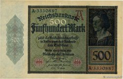 500 Mark ALLEMAGNE  1922 P.073 TTB