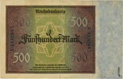 500 Mark ALLEMAGNE  1922 P.073 TTB