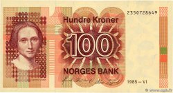 100 Kroner NORVÈGE  1985 P.43c SUP