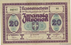 20 Kronen AUTRICHE Vienne 1918 --