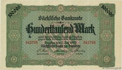 100000 Mark ALLEMAGNE Dresden 1923 PS.0960 SUP
