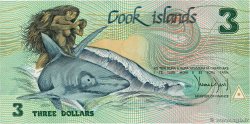3 Dollars Commémoratif ISLAS COOK  1992 P.06a FDC