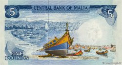 5 Liri MALTA  1973 P.32c XF