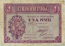 1 Peseta ESPAGNE  1937 P.104a