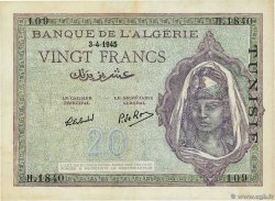 20 Francs TUNISIE  1945 P.18