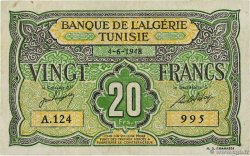 20 Francs TUNISIE  1948 P.22