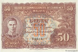 50 Cents MALAYA  1941 P.10b