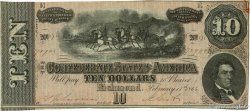 10 Dollars CONFEDERATE STATES OF AMERICA Richmond 1864 P.68