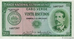 20 Escudos CAP VERT  1972 P.52a SPL