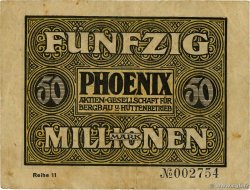 50 Millions Mark ALLEMAGNE Düsseldorf 1923 