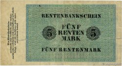 5 Rentenmark ALLEMAGNE  1923 P.163 TB
