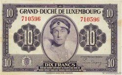 10 Francs LUSSEMBURGO  1944 P.44a