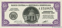 50 Centavos Oro RÉPUBLIQUE DOMINICAINE  1961 P.089a NEUF