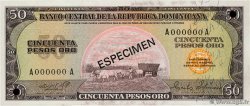 50 Pesos Oro Spécimen RÉPUBLIQUE DOMINICAINE  1975 P.112s NEUF