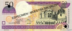 50 Pesos Oro Spécimen RÉPUBLIQUE DOMINICAINE  2000 P.161s NEUF