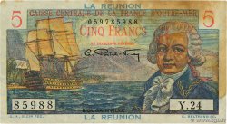 5 Francs Bougainville REUNION INSEL  1946 P.41a