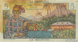 5 Francs Bougainville REUNION ISLAND  1946 P.41a F